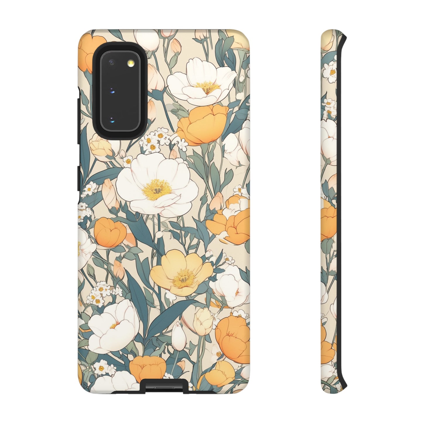 Tall White Flowers iPhone Case / Samsung Case