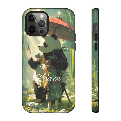 Japanese Aesthetic Vintage Panda iPhone Case / Samsung Case | "Peace"