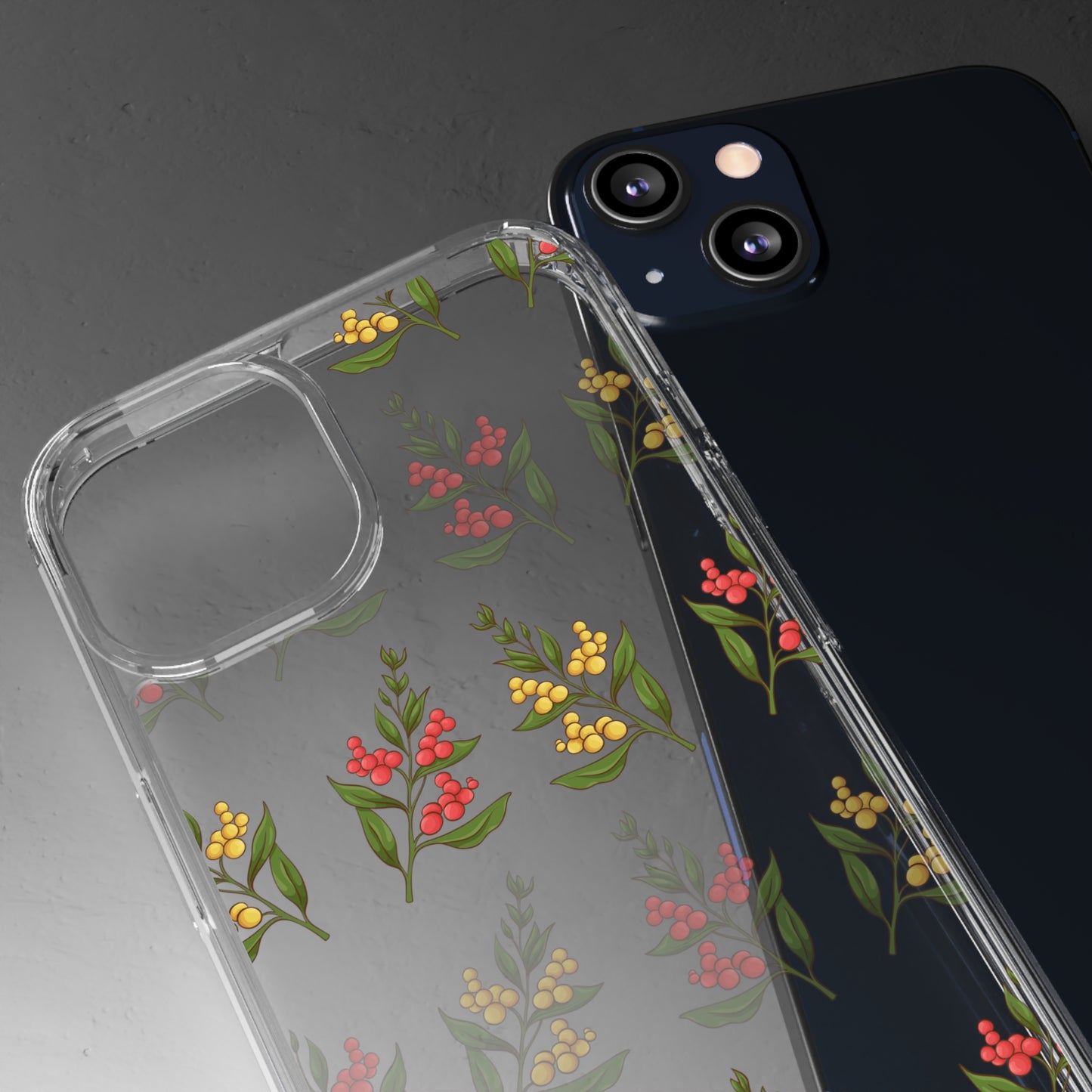 Spring Flower Pattern | Clear iPhone Case / Samsung Case