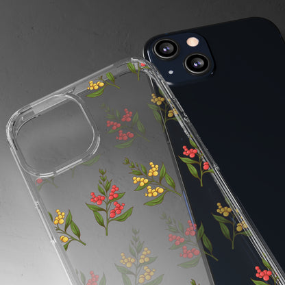 Spring Flower Pattern | Clear iPhone Case / Samsung Case