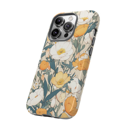 Tall White Flowers iPhone Case / Samsung Case