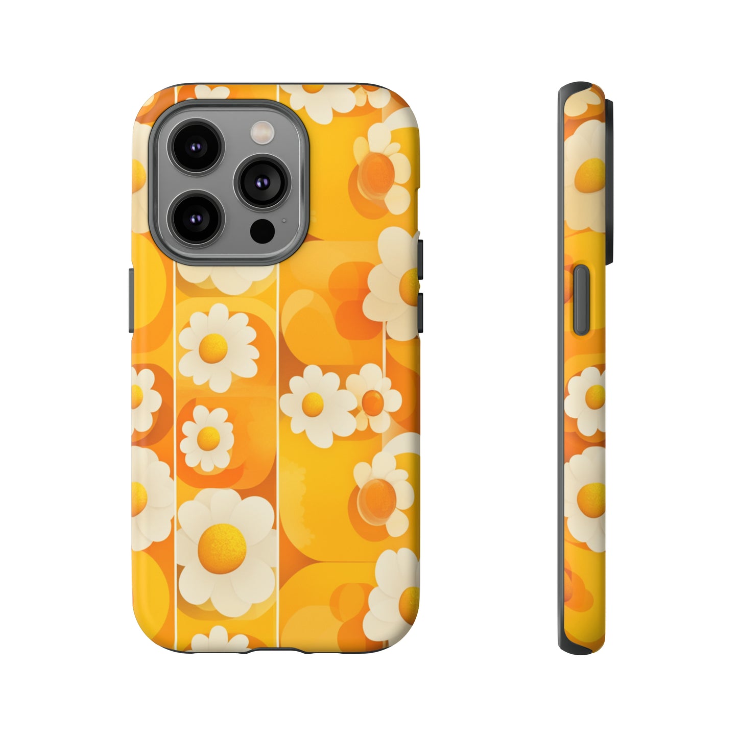 Yellow Floral Pattern Retro iPhone Case / Samsung Case