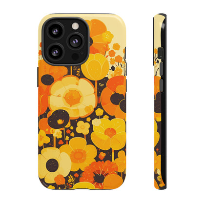 Retro Floral Pattern Illustrations iPhone Case / Samsung Case, Gift for Floral Lovers, Gift for Her