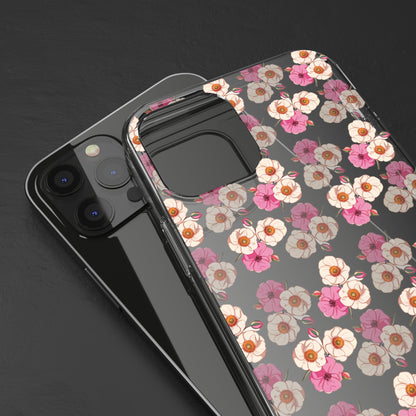 Pink Garden Pattern | Clear iPhone Case / Samsung Case