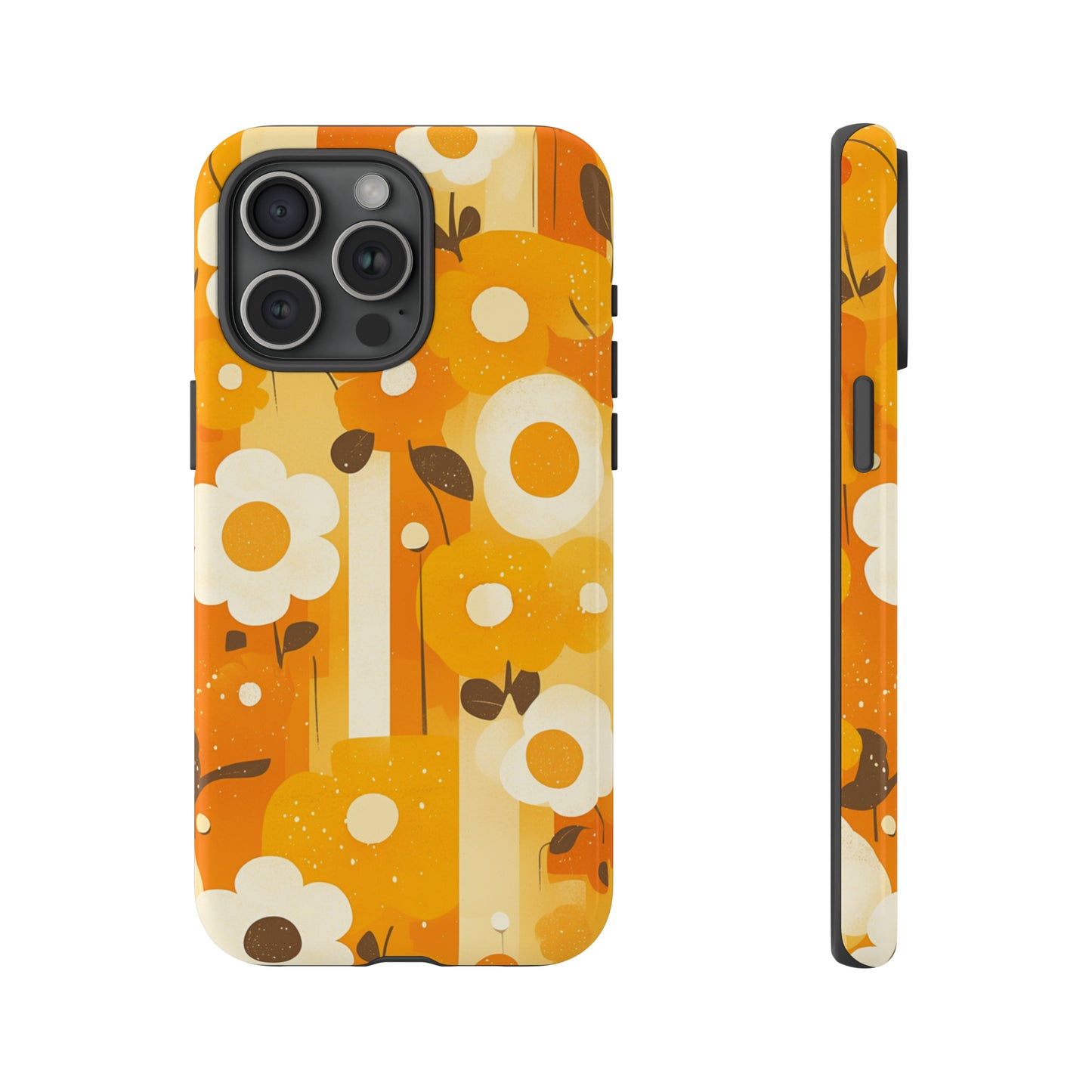 Retro 70s Abstract Flower Patterns iPhone Case / Samsung Case