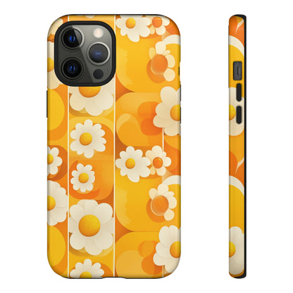 Yellow Floral Pattern Retro iPhone Case / Samsung Case