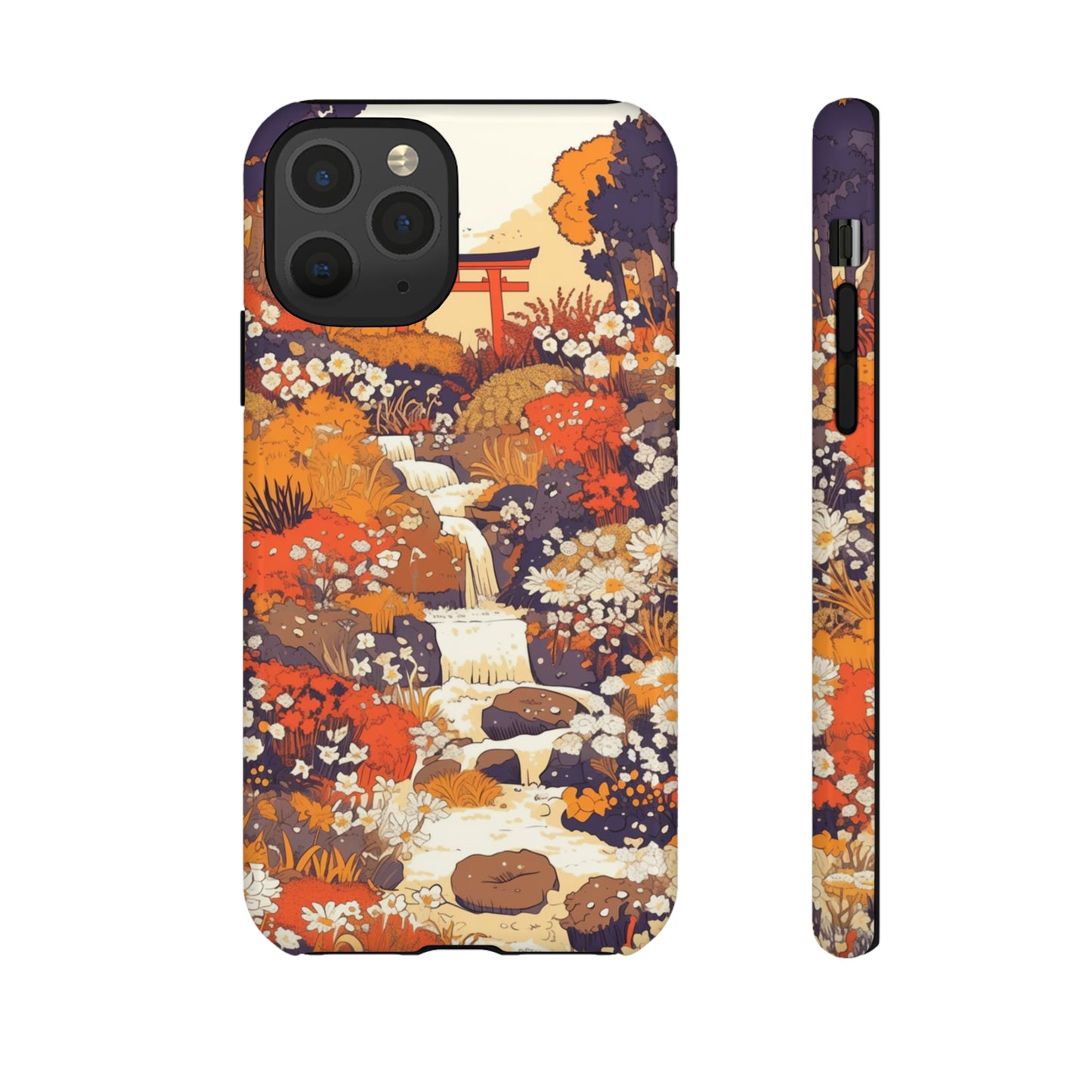 Rising Mountains & Rapid Rivers, Wildflower iPhone Case