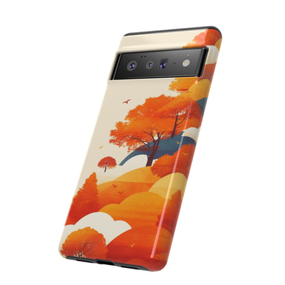 Orange Retro Landscape iPhone Case / Samsung Case