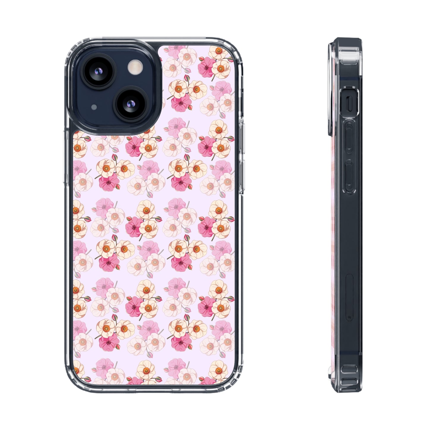 Floral Swirl | Clear iPhone Case / Samsung Case