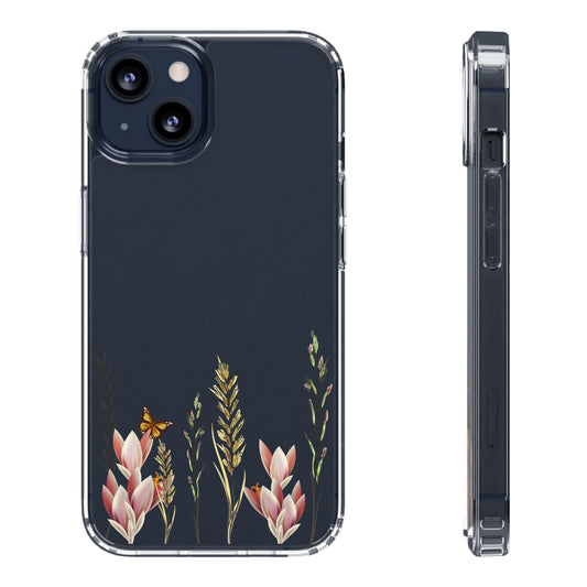 Tall Wildflowers | Clear iPhone Case / Samsung Case