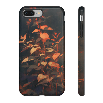 Black Blooms Wildflower iPhone Case