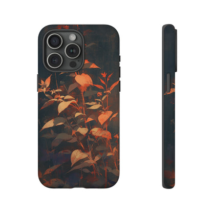 Black Blooms Wildflower iPhone Case