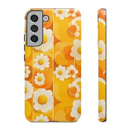 Yellow Floral Pattern Retro iPhone Case / Samsung Case