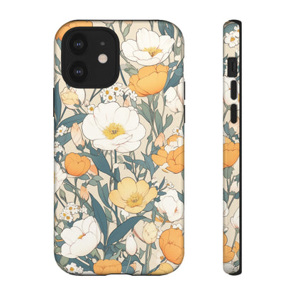 Tall White Flowers iPhone Case / Samsung Case