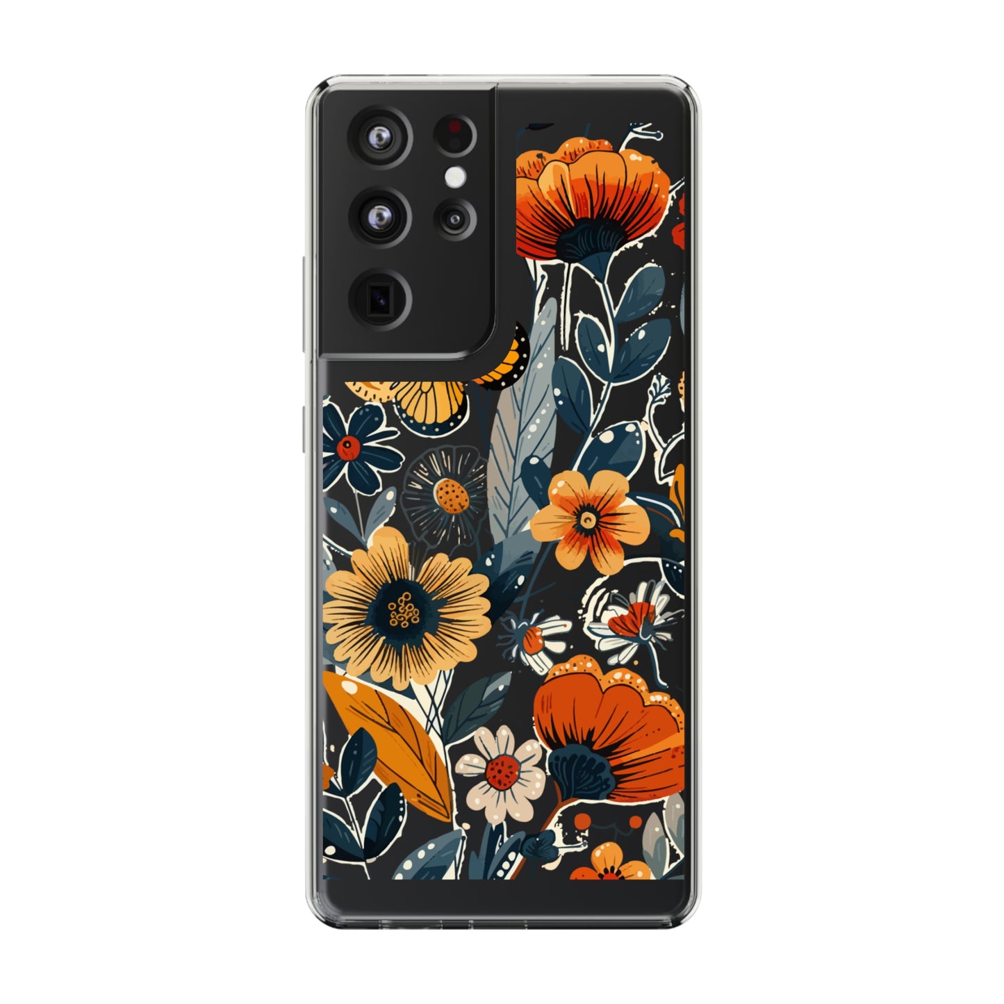 Summer Blooms Whimsical Garden | Clear iPhone Case / Samsung Case