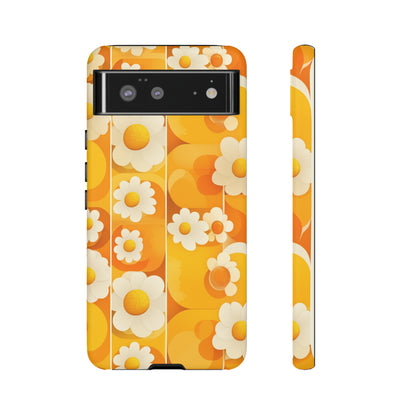 Yellow Floral Pattern Retro iPhone Case / Samsung Case