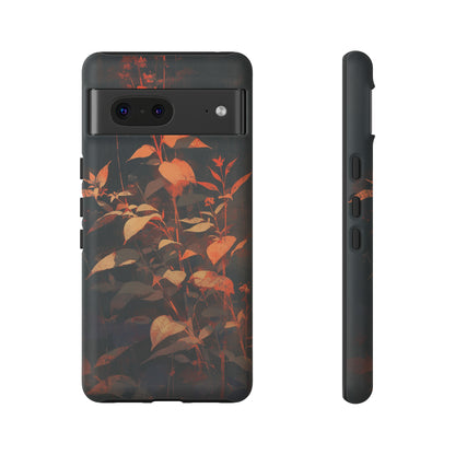 Black Blooms Wildflower iPhone Case