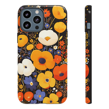 Retro Chaos, Wildflower iPhone Case / Samsung Case, Gift for Floral Lovers, Gift for Her