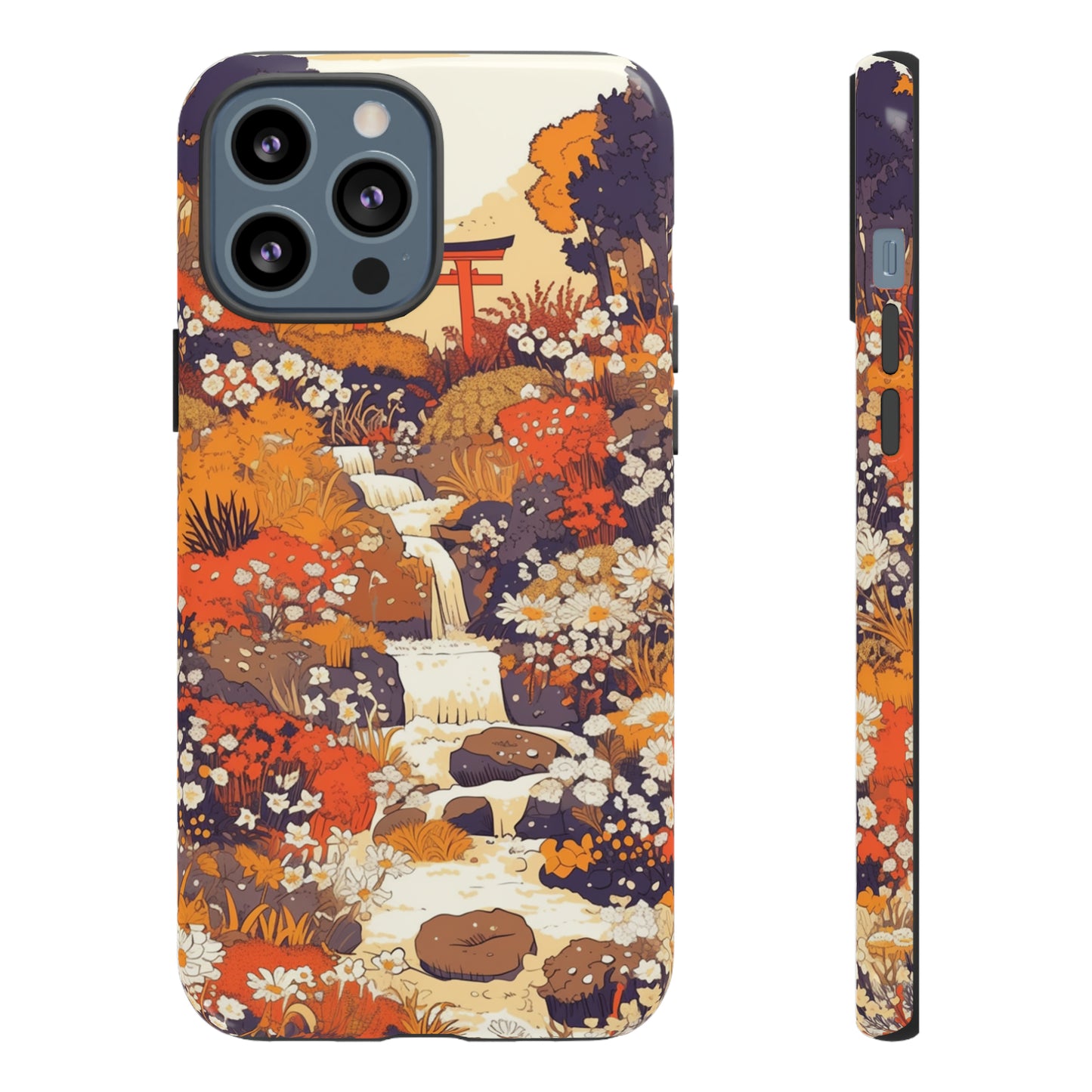 Rising Mountains & Rapid Rivers, Wildflower iPhone Case