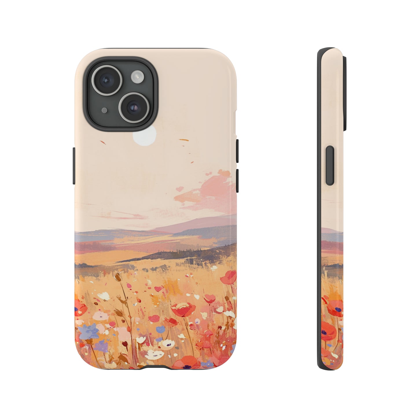 Floral Field Aesthetic iPhone Case 15 Pro Max 14 13 12 11 Mini, Samsung Galaxy, Google Pixel 7, Spring Nature Gift, Gift For Flower Lover