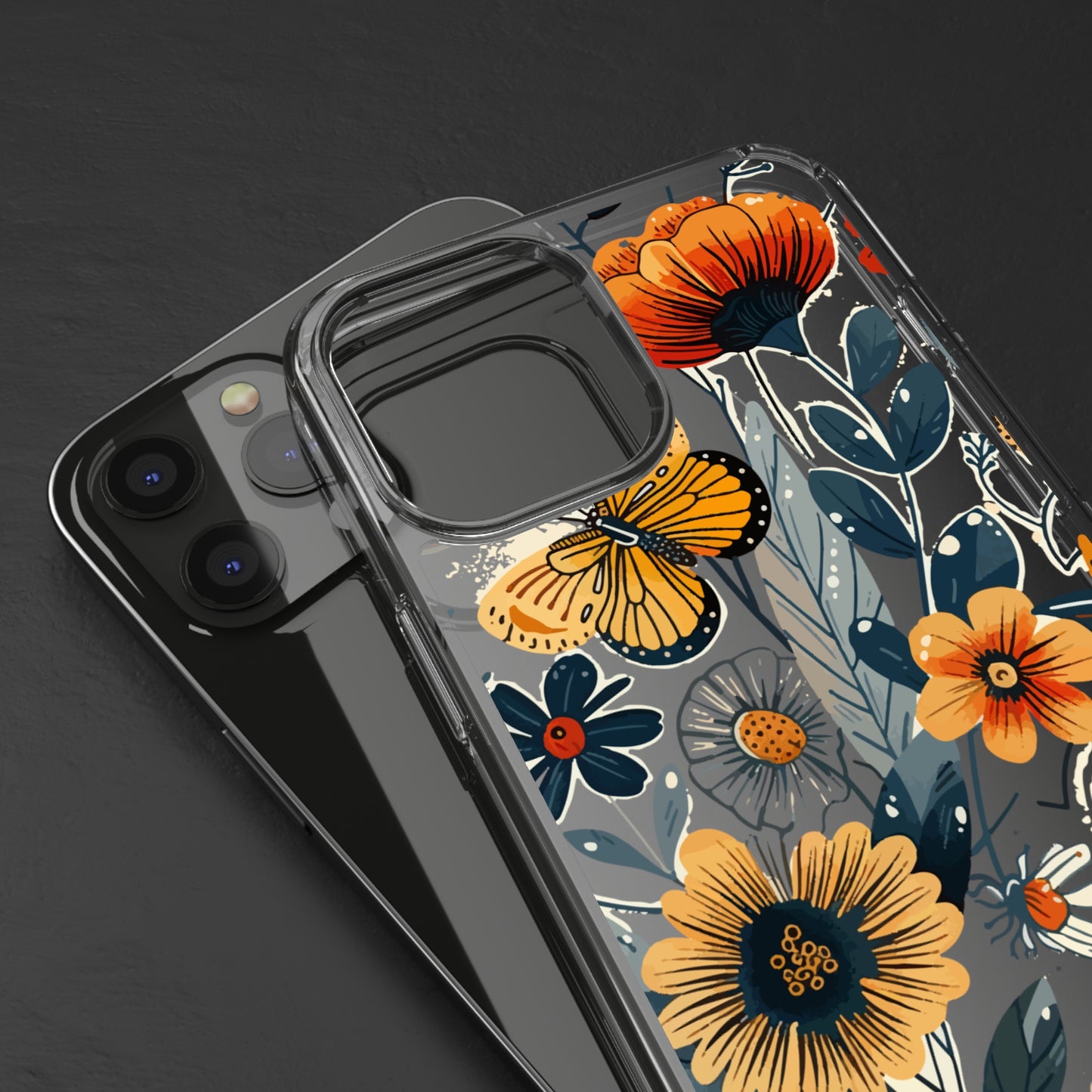 Summer Blooms Whimsical Garden | Clear iPhone Case / Samsung Case