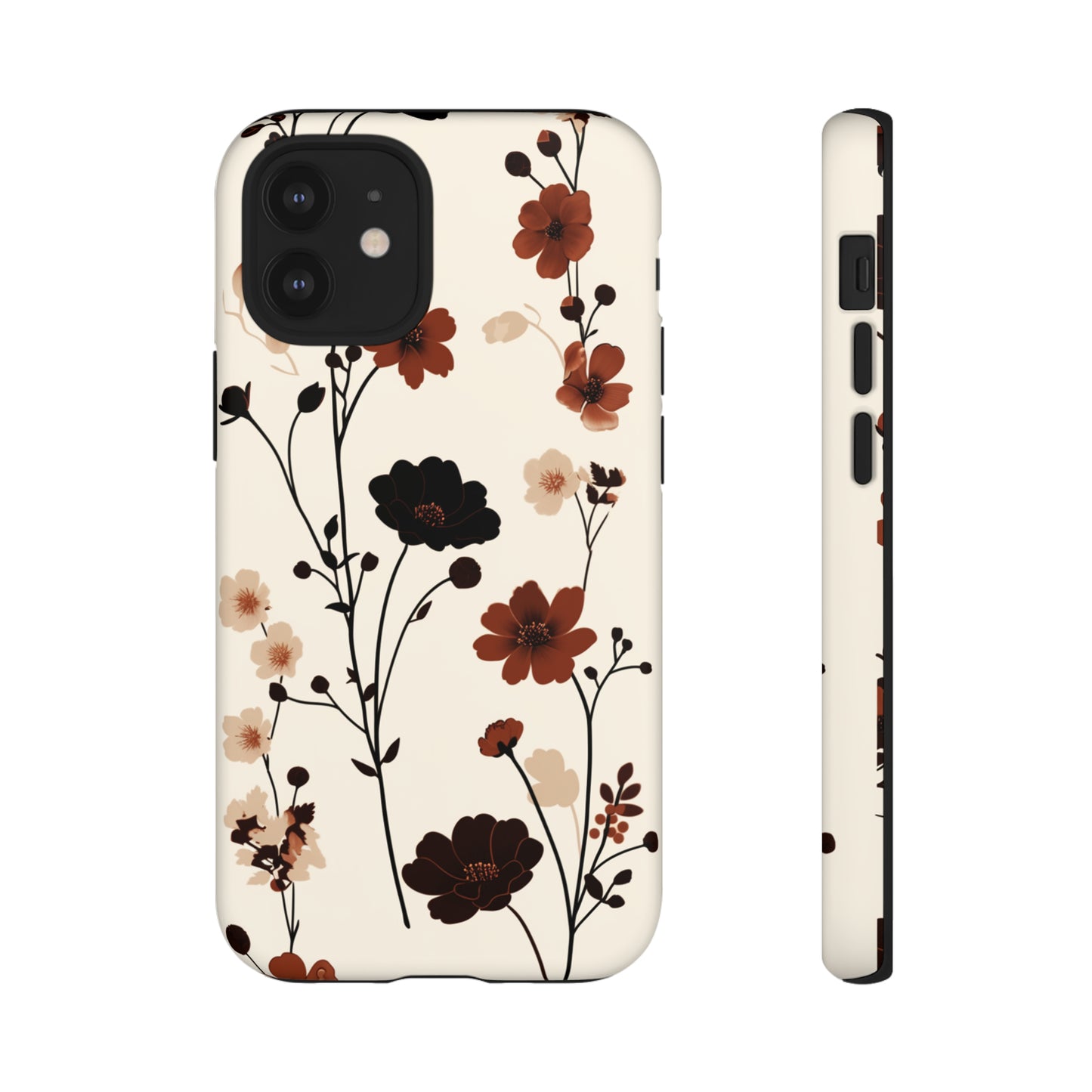 Minimalistic Tall Wildflowers iPhone Case