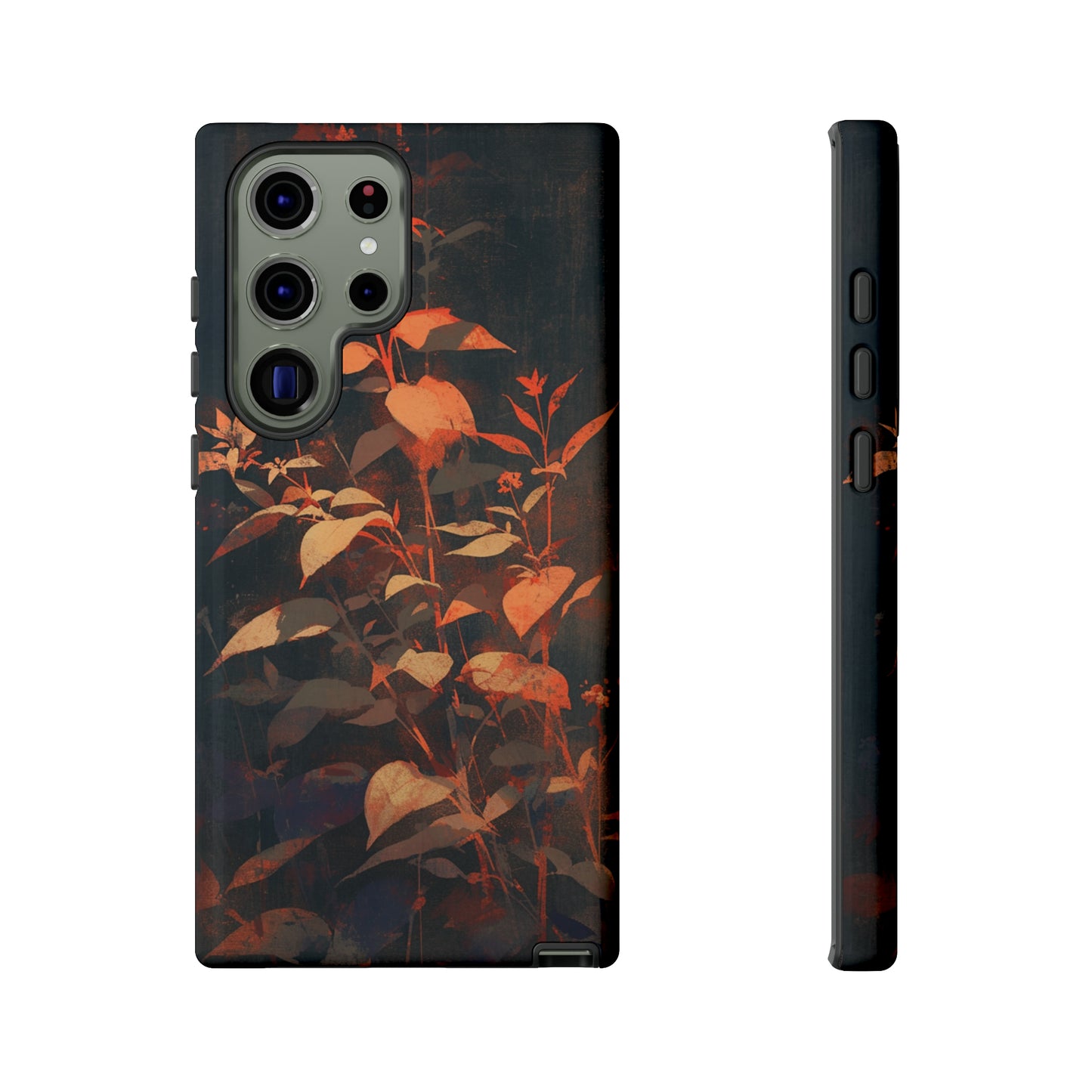 Black Blooms Wildflower iPhone Case