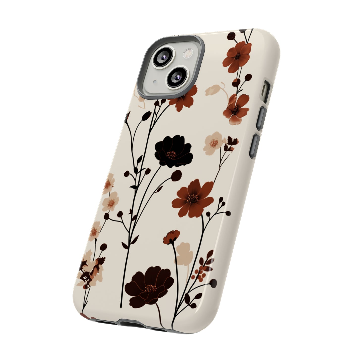 Minimalistic Tall Wildflowers iPhone Case