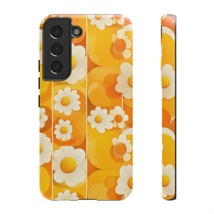 Yellow Floral Pattern Retro iPhone Case / Samsung Case