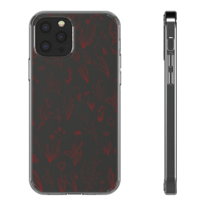 Velvet Floral Sea | Clear iPhone Case / Samsung Case