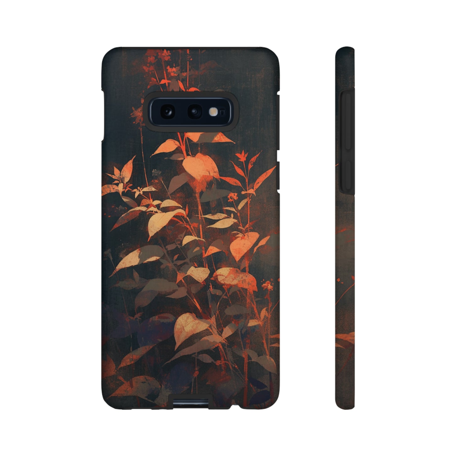 Black Blooms Wildflower iPhone Case