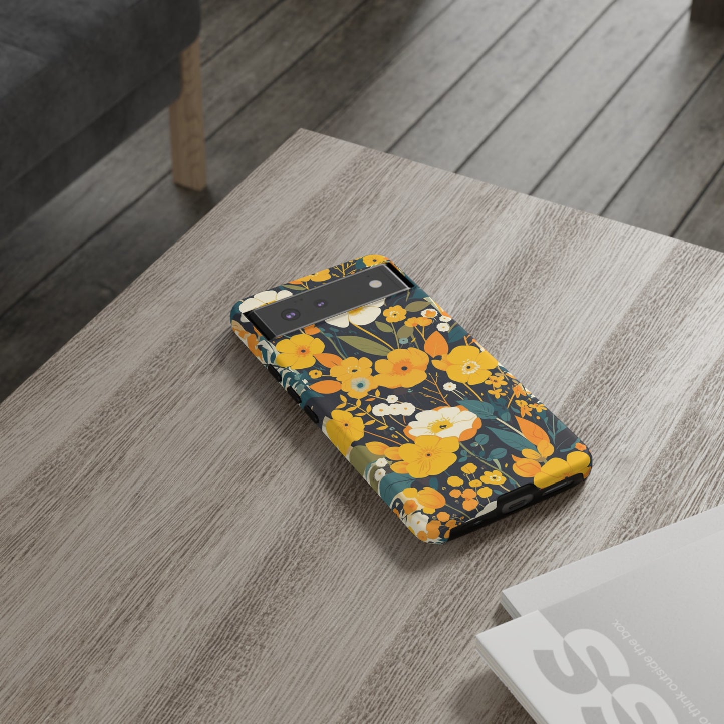 Retro Yellow Flowers iPhone Case / Samsung Case