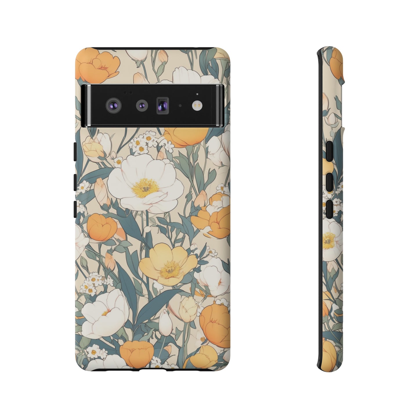 Tall White Flowers iPhone Case / Samsung Case