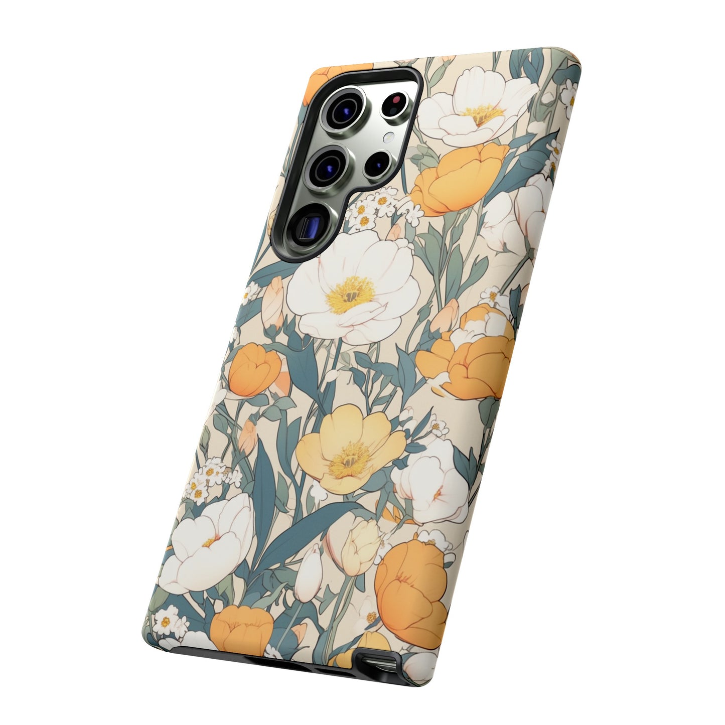 Tall White Flowers iPhone Case / Samsung Case