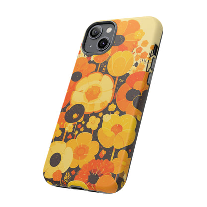 Retro Floral Pattern Illustrations iPhone Case / Samsung Case, Gift for Floral Lovers, Gift for Her