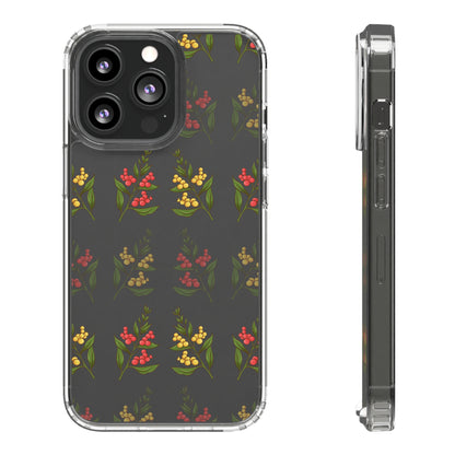 Spring Flower Pattern | Clear iPhone Case / Samsung Case