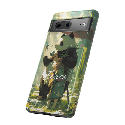 Japanese Aesthetic Vintage Panda iPhone Case / Samsung Case | "Peace"