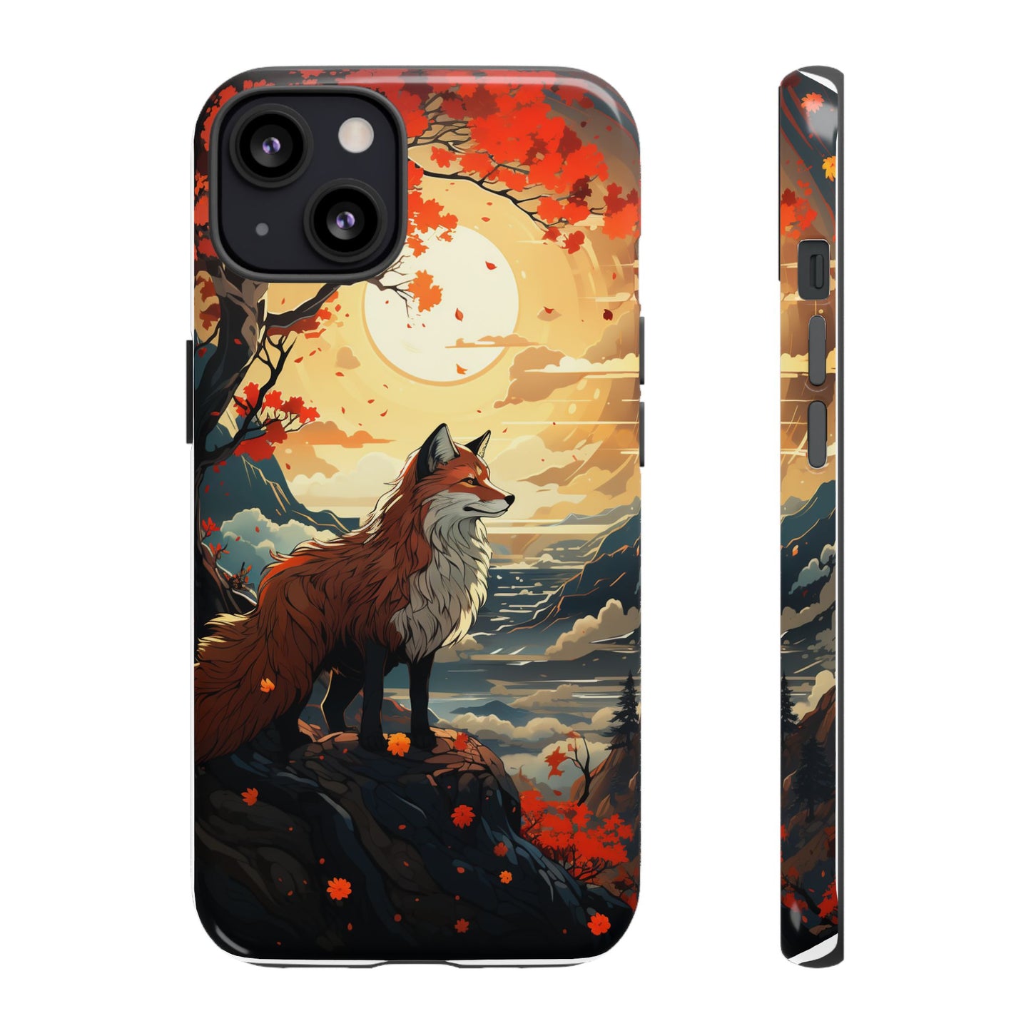 Japanese Wolf Aesthetic Phone Case