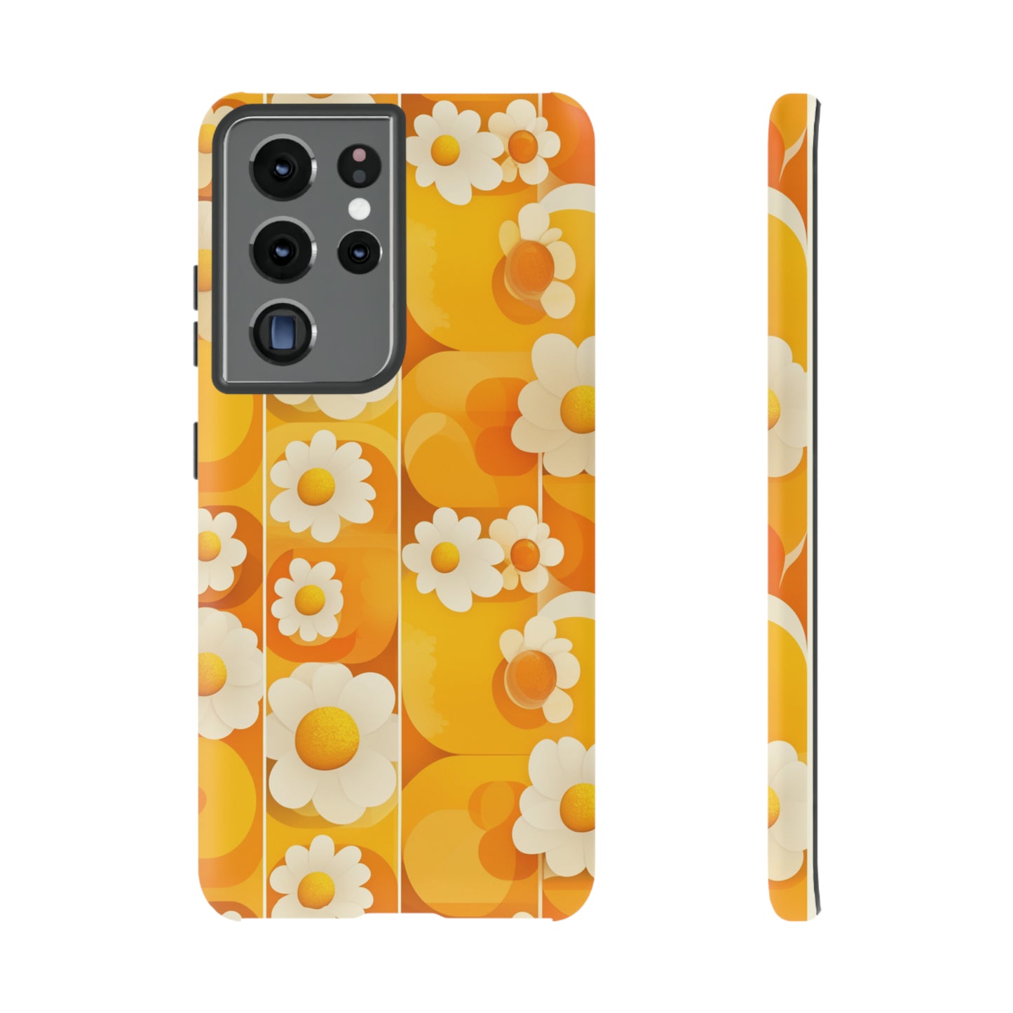 Yellow Floral Pattern Retro iPhone Case / Samsung Case