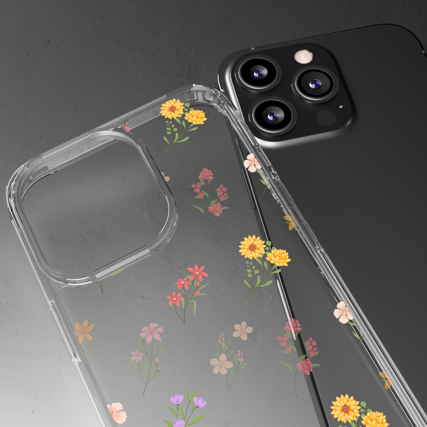 Floral Pattern | Clear iPhone Case / Samsung Case