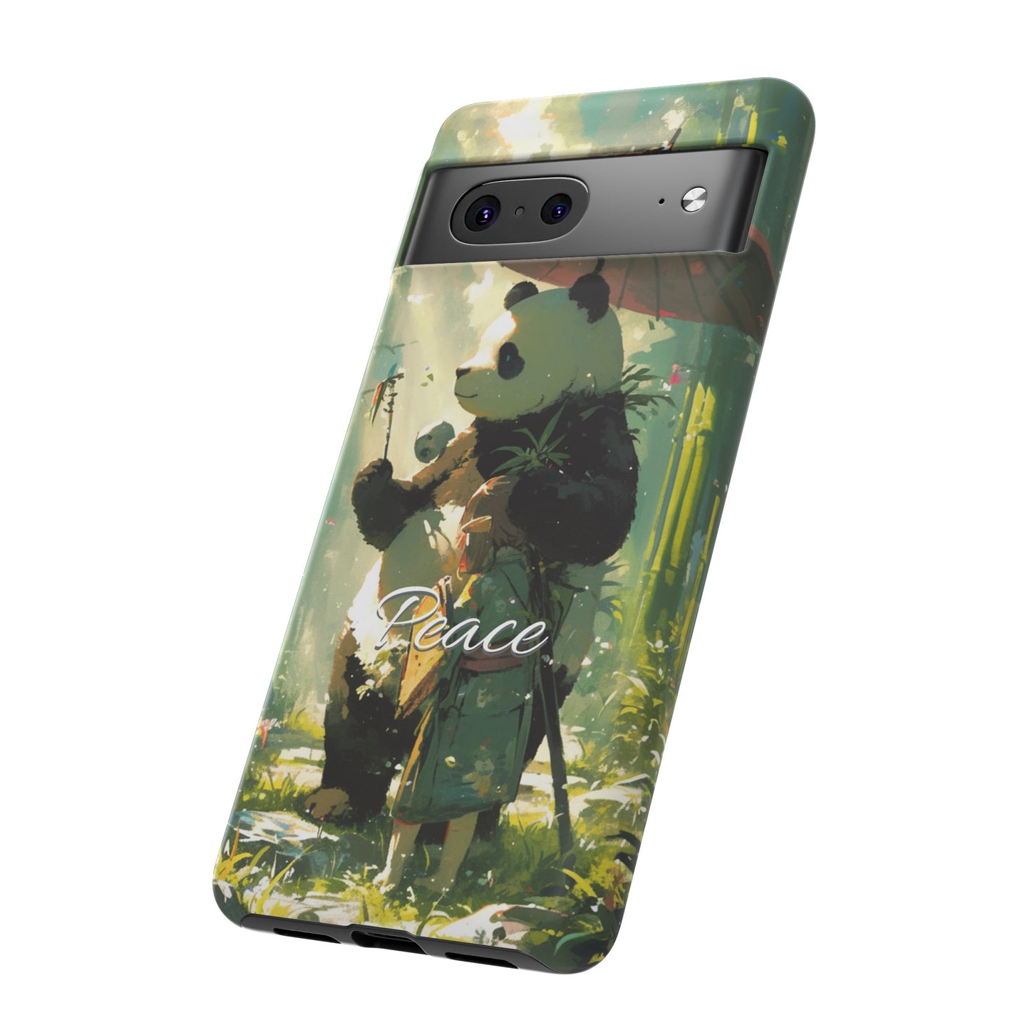 Japanese Aesthetic Vintage Panda iPhone Case / Samsung Case | "Peace"