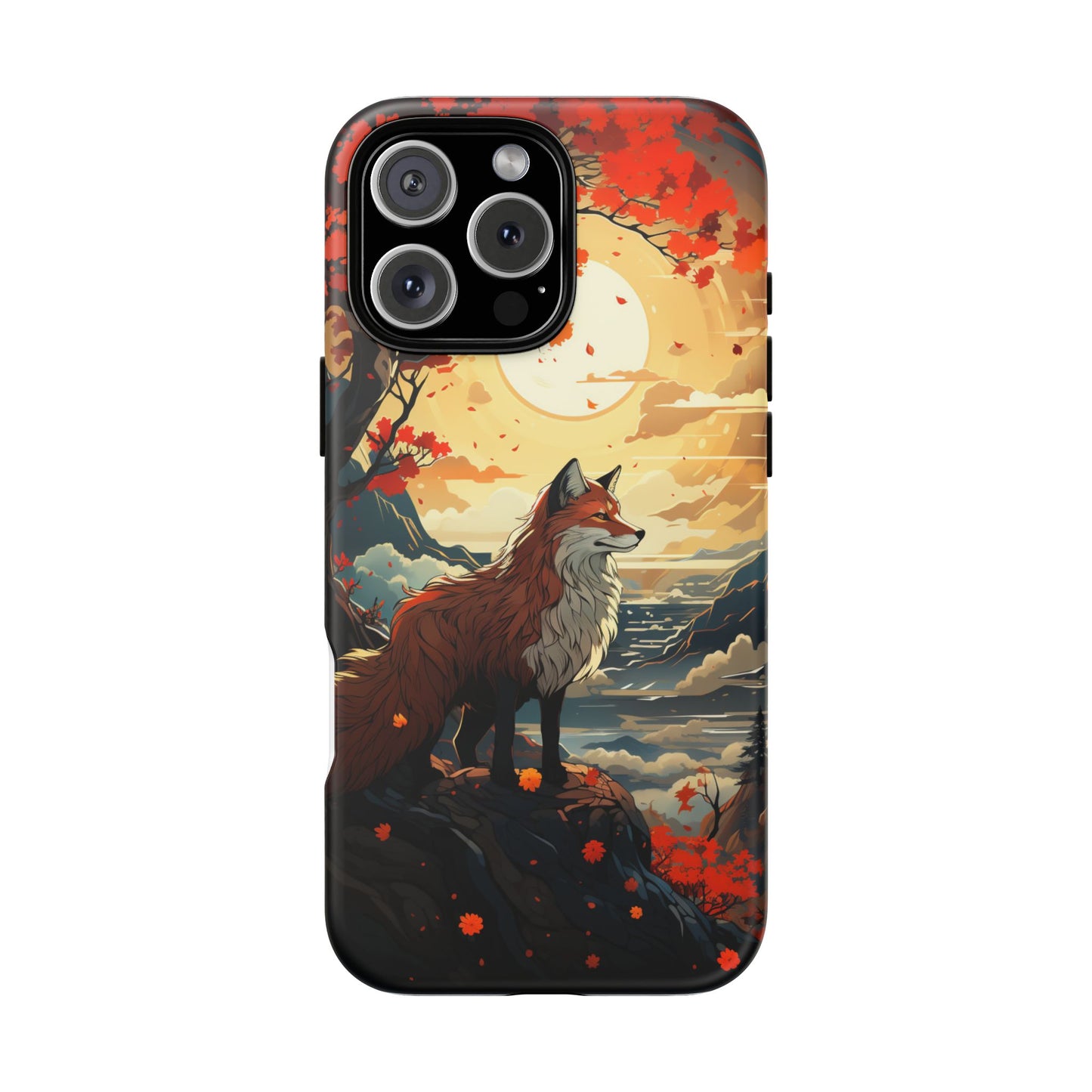 Japanese Wolf Aesthetic Phone Case