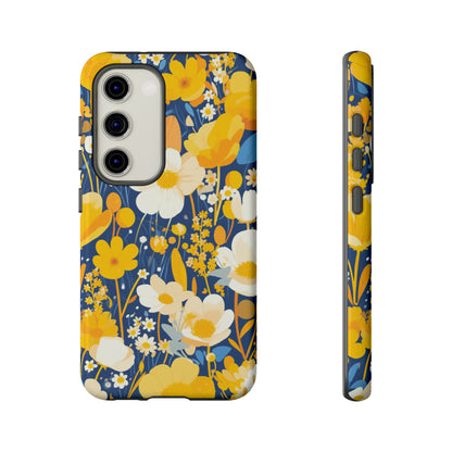 Wildflower Abstract Retro 70s iPhone Case / Samsung Case