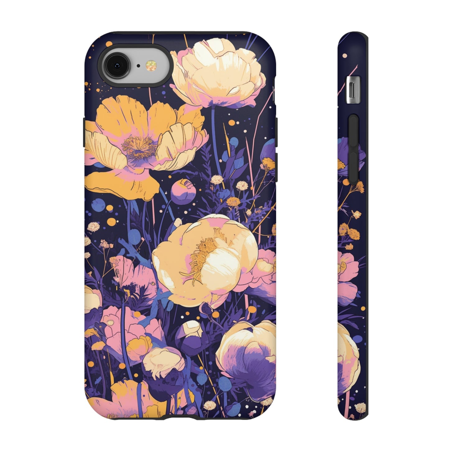 Night Cotton Flowers iPhone Case / Samsung Case