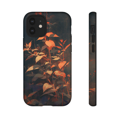 Black Blooms Wildflower iPhone Case