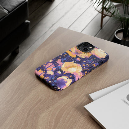 Night Cotton Flowers iPhone Case / Samsung Case