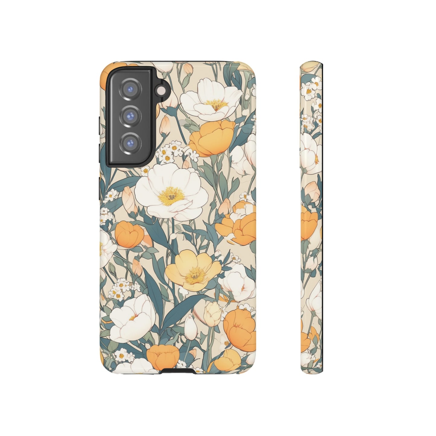 Tall White Flowers iPhone Case / Samsung Case