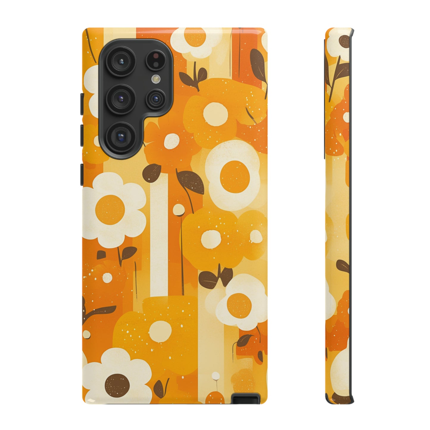 Retro 70s Abstract Flower Patterns iPhone Case / Samsung Case