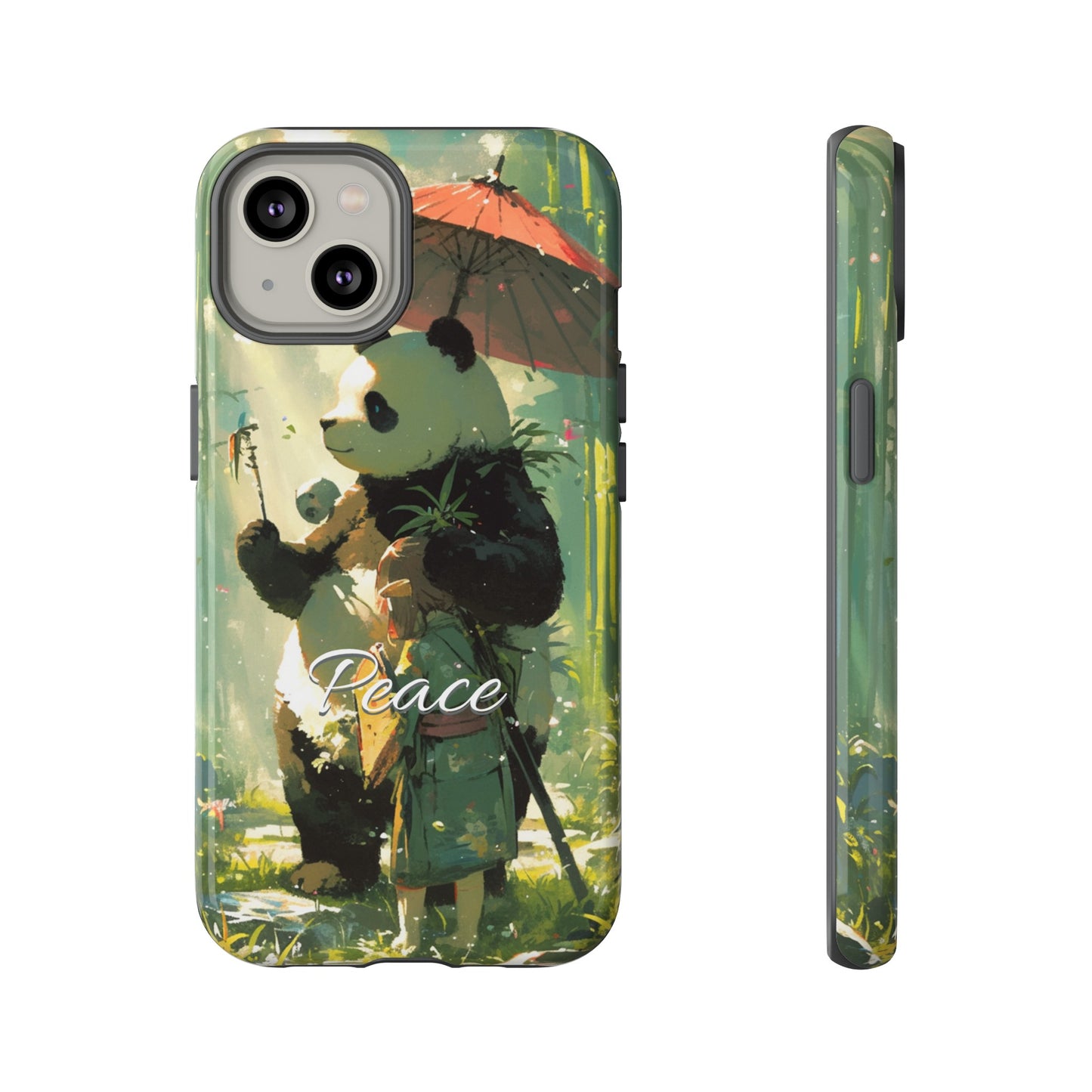 Japanese Aesthetic Vintage Panda iPhone Case / Samsung Case | "Peace"