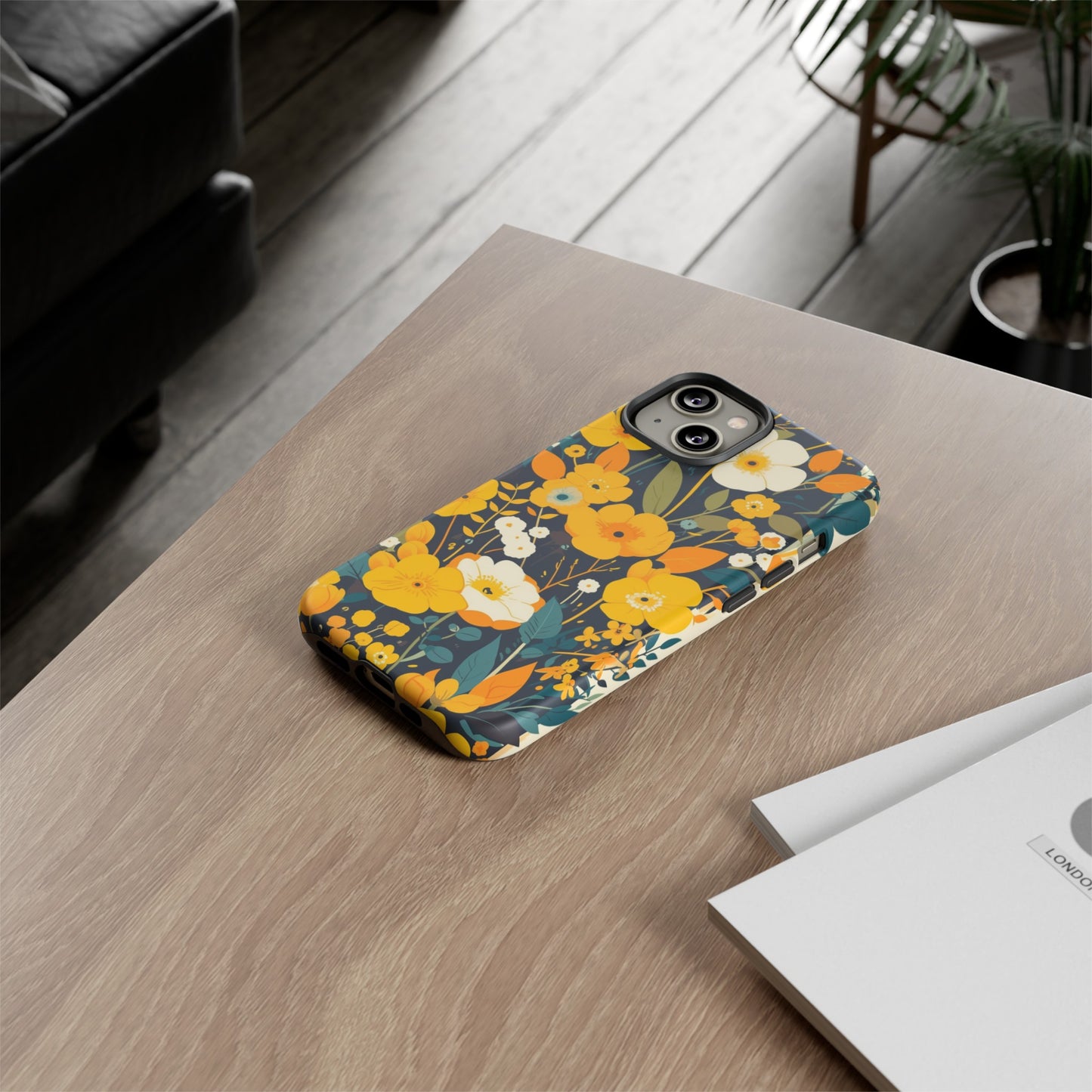 Retro Yellow Flowers iPhone Case / Samsung Case